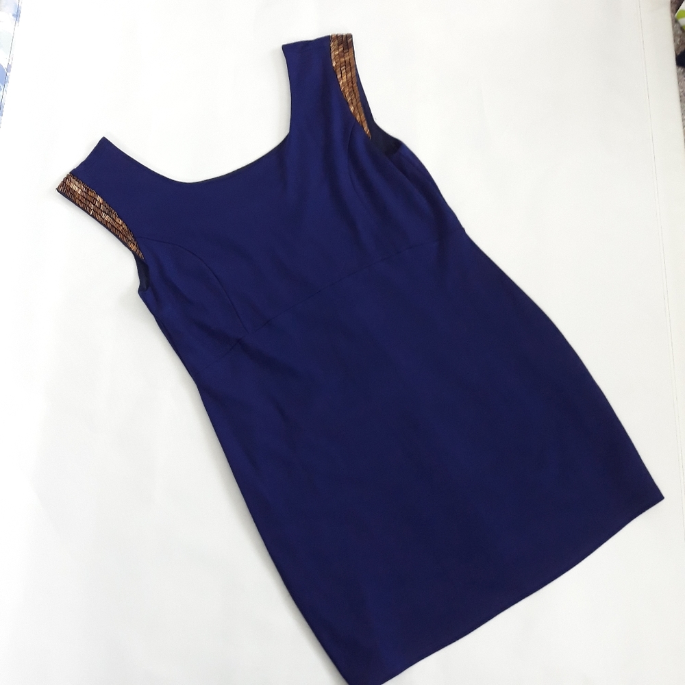 LAST CHANCE 12/31! Needle & Thread | Blue & Beaded Dress